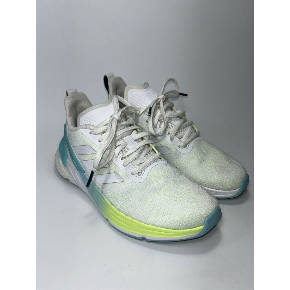 Adidas Response Super Women Running Shoes FY8775 Size 6 White/green/blue - Picture 2 of 8